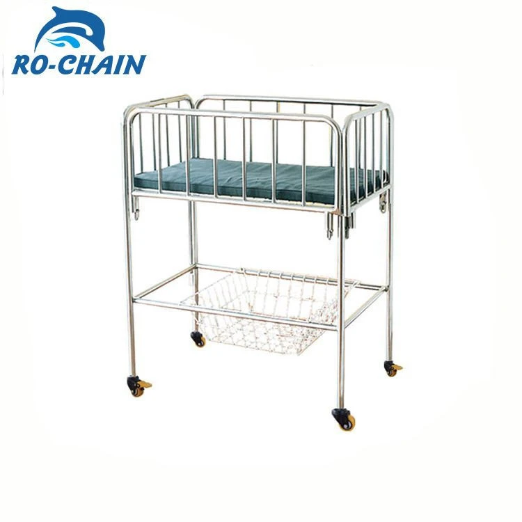 China-made high quality stainless steel new born baby cot bed RCE17-A