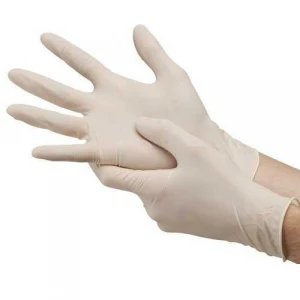 DISPOSABLE LATEX EXAMINATION POWDERED FREE GLOVES MADE IN MALAYSIA