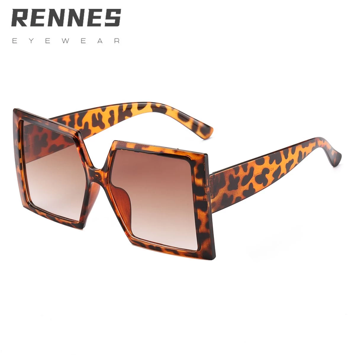 RENNES New square sunglasses women European and American large frame ins fashion sunglasses