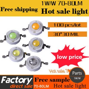 1 Hot sales High lumen 110-170lm 1w high bright high power led beads