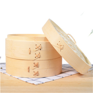 10 Inch Wholesale Eco-Friendly Home Usage Handmade Bamboo Steamer Basket