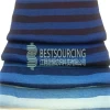 100% cotton single jersey knitted fabric indigo f/stripe jersey
