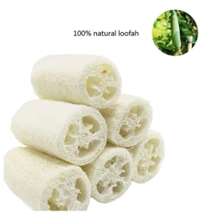 100% Eco Friendly   Natural Loofah Body Sponge  Exfoliating Scrubber Bath Loofah Pouf Sponges for Remove Dead Skin