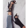 101858  2020 hot selling women high heels shoes ladies shoes ankle sandals Womens Pumps black heel shoes tacones mujer stilleto