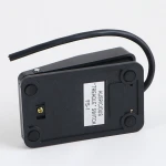 10A IP62 Black Self Reset With Two Meters Wire Metal Shell Electric Button FS-1 Pedal Foot Switch