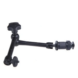 11" Magic Arm Articulating Magic Friction Arm Adjustable Hot Shoe Mount 1/4 Tripod Screw for camera accessories