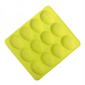 12 Cativty Shell Madeleine silicone cake Molds Bakeware Non-stick Baking Tools