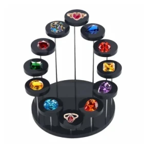 12 Round Cake Dessert Display Rack Jewelry Stand Acrylic Ring Display Shelf