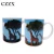 Import 12OZ custom ceramic magic hot water heat sensitive color changing mug from China