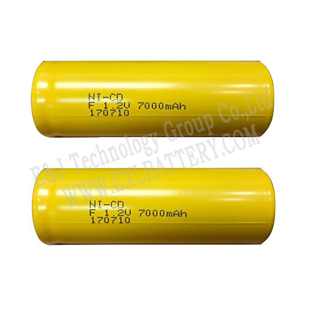 1.2v ni-cd battery cell  f size 7000mah rechargeable nicd Flat Top Battery cell for RC toys, portable devices, power tools
