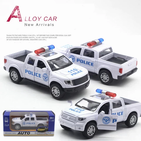 1/32 Model Car Pull Back Vehicle Mini Police Car Diecast Model Car Diecast Toy Vehicles