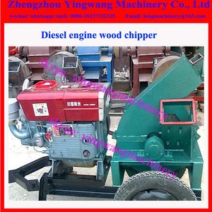 15hp to 50hp portable diesel wood chipper / wood chipping machine with wheels