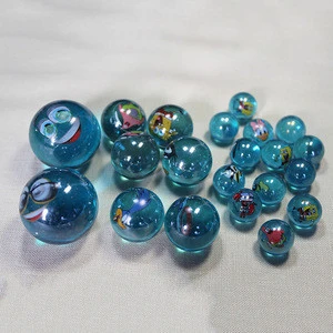 16mm game floating printed glass ball crafts marbles with good quality