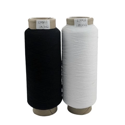 180#7575 High elastic lycra spandex polyester double covered yarn for socks