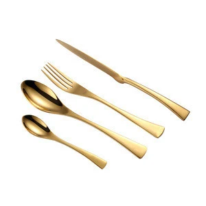 18/10 Rose Gold Plated Cutlery Restaurant Flatware