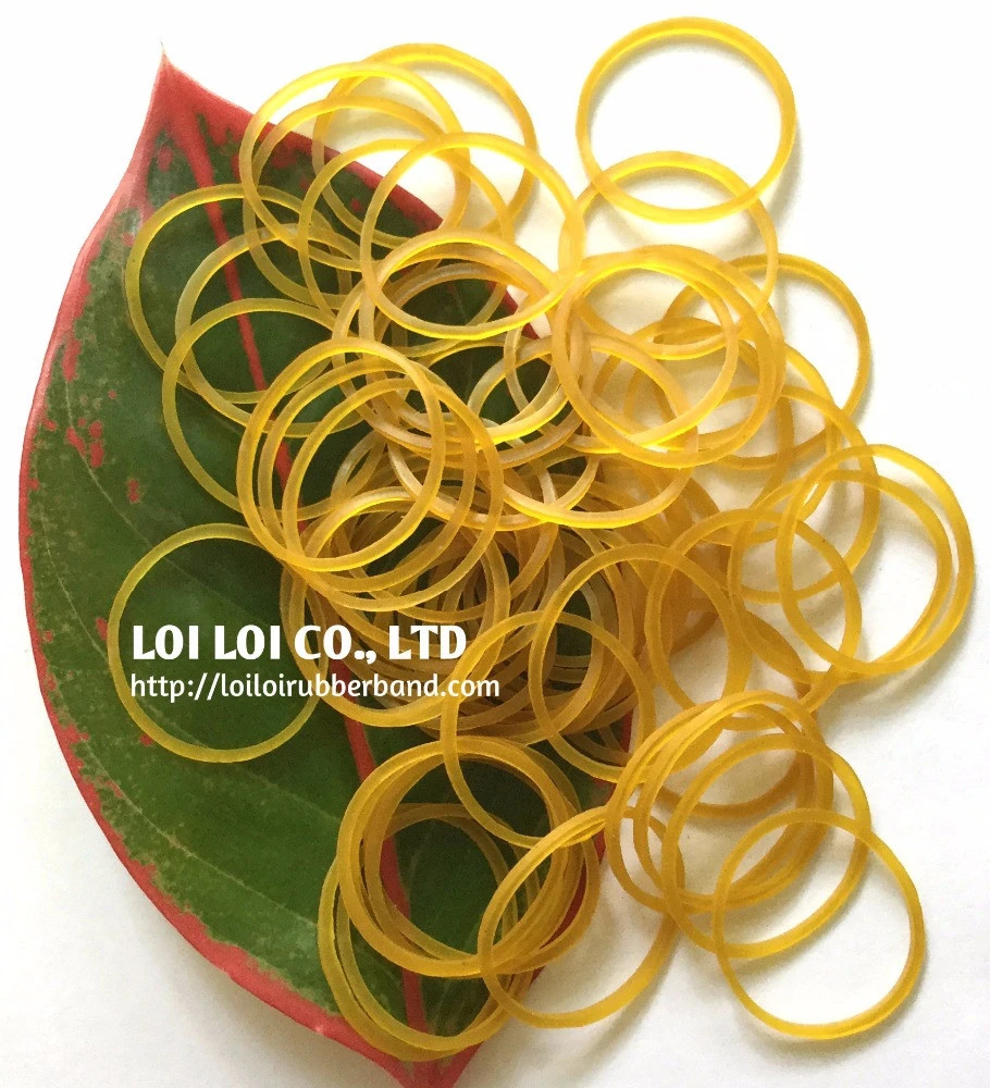 1kg rubber band per poly bag Shinning YELLOW colour Rubber Bands Small Circle Strong Elastic Color Rubber Band Girls