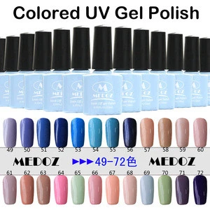 2014 HOT nail art Colored UV Gel Polish,15ml/1KG soak off/ON-Step soack off color uv gels,120 fashion colors NO. 49-72