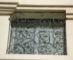 2014Top-seling antique cast iron window grill