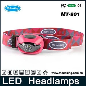 2016 Hot Sell OEM ODM LED Headlamp Factory 3 AAA Battery operated fishing lights head led lamp