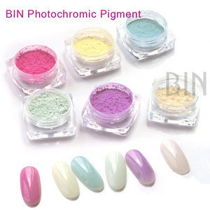 2017 BIN Nail Cosmetic Ultraviolet Ray Powder Photochromic Pigment