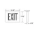 Import 2017 Customized LED exit sign with emergency lighting from China