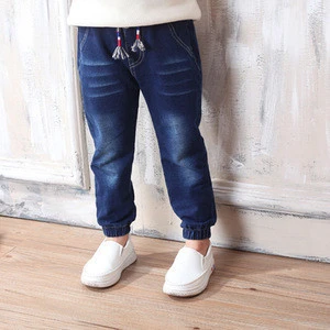 2018 cheap kids elastic trousers wholesale children pants private labels jeans india