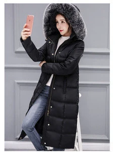 2018 hot new style women&#039;s winter snow coat black gray navy blue increase size jacket
