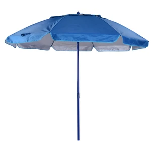 2019 Factory outlet portable royal blue double vented 0.9m 1m 1.2m radii sun beach umbrella with sand anchor
