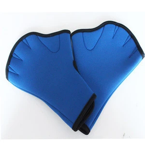 2019 New Design  Diving Gloves , Webbed Swim Training Gloves For Water Body Resistance Training With Adjustable Strap