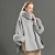 Import 2020 Korean Women&#x27;s Cashmere Coat Female Autumn Wool Cloak Cape Shawl Women Winter Thick Real Fur Collar Woman&#x27;s Cashmere Coats from China