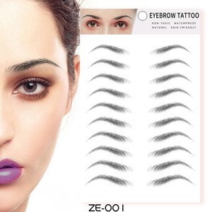 2020 New arrival 4D imitation ecological Water Transfer Temporary Eyebrow Tattoo Sticker