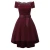 2020 new bright red wine strapless chiffon bridesmaid dress