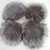 Import 2020 new design style fashion cute multi color faux raccoon fluffy fur pom poms for keyring from China