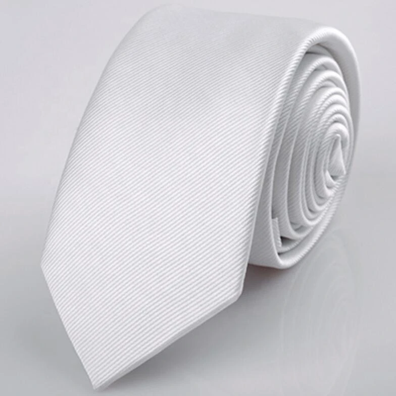 2020 Wholesale custom logo neck tie for men Men&#x27;s Blue polyester tie 6cm slim necktie