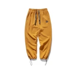 2021 Streetwear Cotton Polyester Fleece Loose Fit Tracksuit Sweatpants for Men