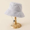 2021S Latest Hip-hop Sun Cap Paper Clip Embroidery Sun Cap Double Sided Women Brim Outdoor Hat Cotton Bucket Cap