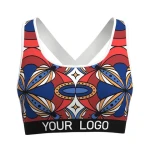 2022 high quality yoga wear sports bra custom logo fitness  cross back yoga bra