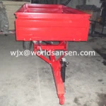 2.0TWGN2W hydraulic tractor tipping trailer, ATV dump trailer hydraulic farm trailer, compact tractor tipping trailers