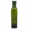 250ml Square bottle Quadra Antique Green olive oil glass bottle