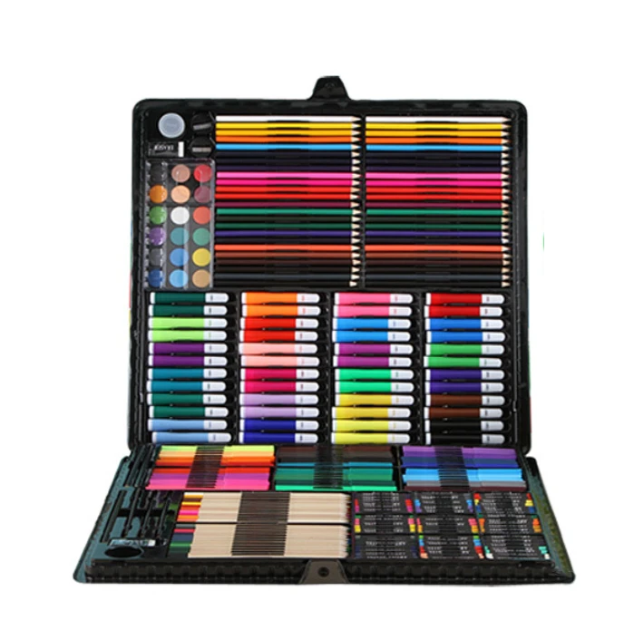 258 Pieces Art Box Set Color Pencil Watercolor Pencil Marker Oil pastel Paint