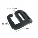 25mm G-Shape Webbing Buckle Adjustable Bag Buckles For Backpack Strap Leash Harness