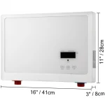 27KW 13L/min Instant Electric Tankless Hot Water Heater with LED Touch Screen Energy saving