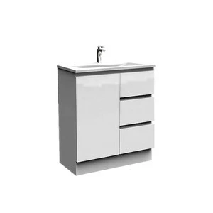 29 inch commercial single bathroom vanity and ceramic under sink set floor mounted plywood wooden white cabinets