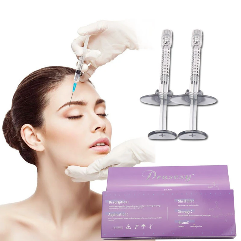 2ml High quality injectable dermal filler/hyaluronic acid lip dermal filler injection for wrinkle removal