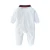 Import 2pcs 100% cotton roupas infantil plain white infant wear baby footie with bib from China