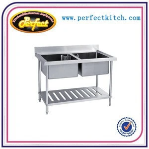 3 Bowls Commercial Stainless Steel Kitchen Sinks /Restaurant Kitchen sinks with Bench