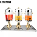 3 compartment fruit juice dispenser machine automatic soft refrigerated drink beverage dispenser