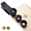 3 in 1 universal mobile phone camera 10x macro+fisheye lenses for Outdoor photography