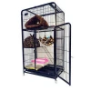 3 level tube metal small animal live breeding cat pet cage