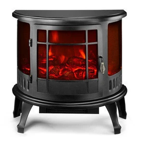3 Side View Freestanding Electric Fireplace